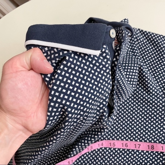 Ted Baker London Pickal Trim Fit Print Polo Navy Men’s Size XL Slim - Picture 5 of 8